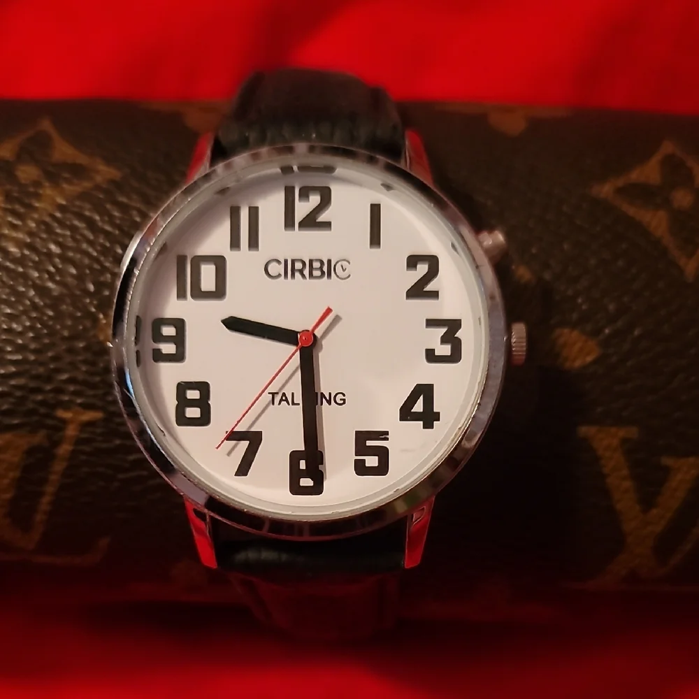 Cirbic Big Talking Watch with Jumbo Numbers for Visually Impaired Male‎ Voice